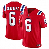 Men & Women & Youth New England Patriots #6 Christian Gonzalez Red 2023 F.U.S.E. Vapor Limited Jersey,baseball caps,new era cap wholesale,wholesale hats
